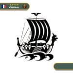 Stickers Drakkar | Noir et Blanc