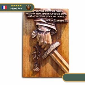 Art Mural Viking Combattant d'Odin