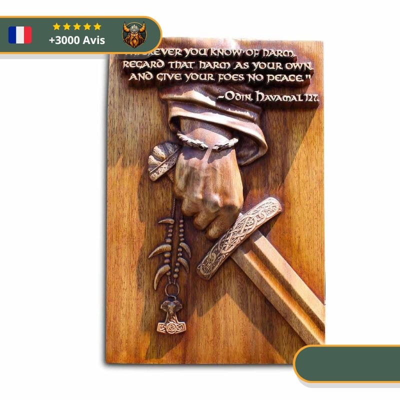 Art Mural Viking Combattant d'Odin