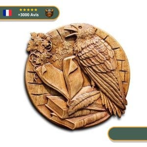 Art Mural Viking Corbeau Munin