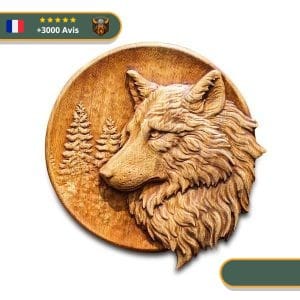 Art Mural Viking Loup