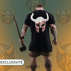 T-shirt musculation guerrier