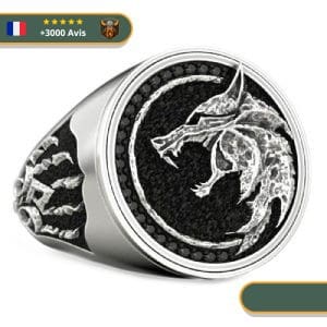 Bague Viking Loup Nocturne