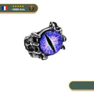 Bague Viking Œil du Jormungand