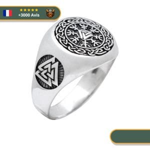 Bague Trinité d'Argent valknut