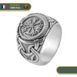 Bague Viking Vegvisir (Argent)