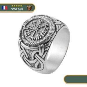 Bague Viking Vegvisir (Argent)