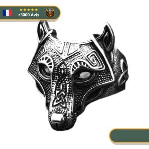 Bague viking Loup Fenrir