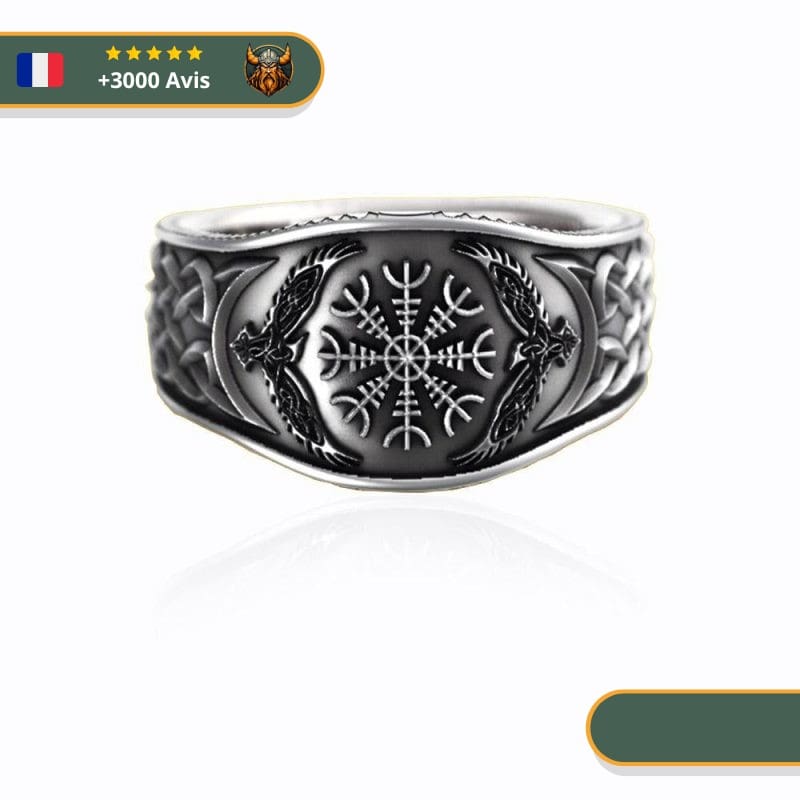 Bague Viking Aigle Northumbrie | Argent Viking-Legends.com