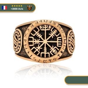 Bague Viking Boussole Nordique | Or Viking-Legends.com