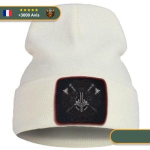 Bonnet Viking Casque Nordique beige