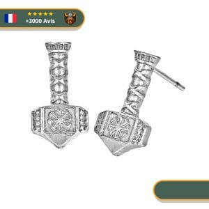 Boucle d'Oreille Viking Mjollnir