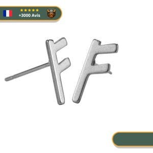 Boucle d'Oreille Viking Rune Fehu
