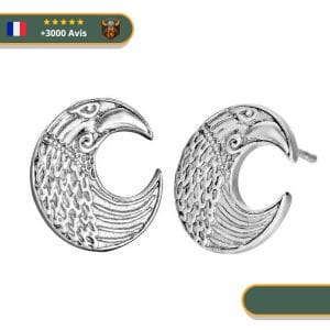 Boucles D'oreilles Lune De Sang | Argent