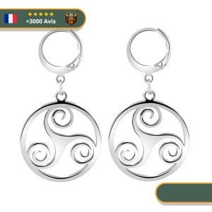 Boucles D'oreilles Scandinave Odin | Argent