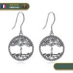 Boucles D'oreilles Arbre De Vie Millénaire | Argent
