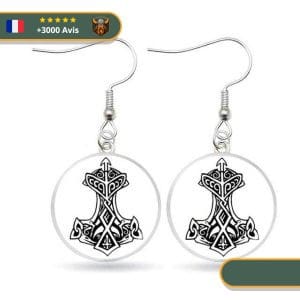 Boucles d'oreilles Marteau de Thor