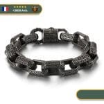 Bracelet Viking Ivar le Désossé noir