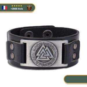 Bracelet Nordique Valknut | Argent