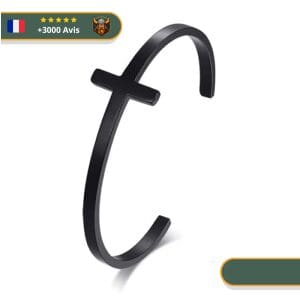 Bracelet Viking Croix Irlandaise | Noir