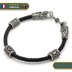 Bracelet Viking Dragon Suedois | Argent