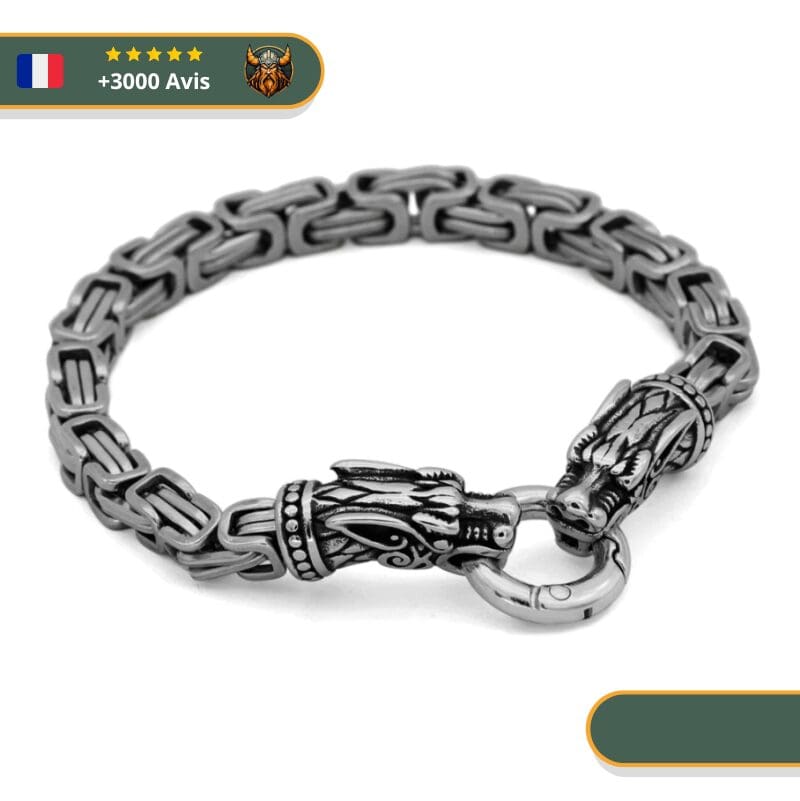 Bracelet Viking Danois Rollo | Argent