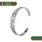 Bracelet Viking Valknut | Argent