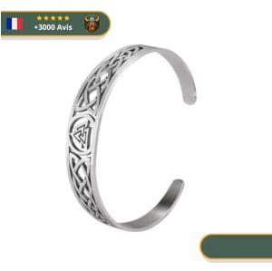 Bracelet Viking Valknut | Argent