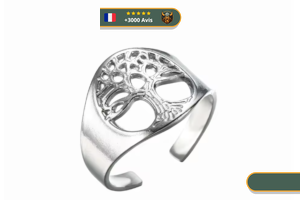 Bague Cœur Et Arbre De Vie Symbolique En Argent 925 Délicate