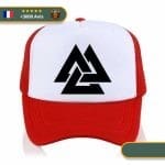 Casquette Viking Valknut rouge