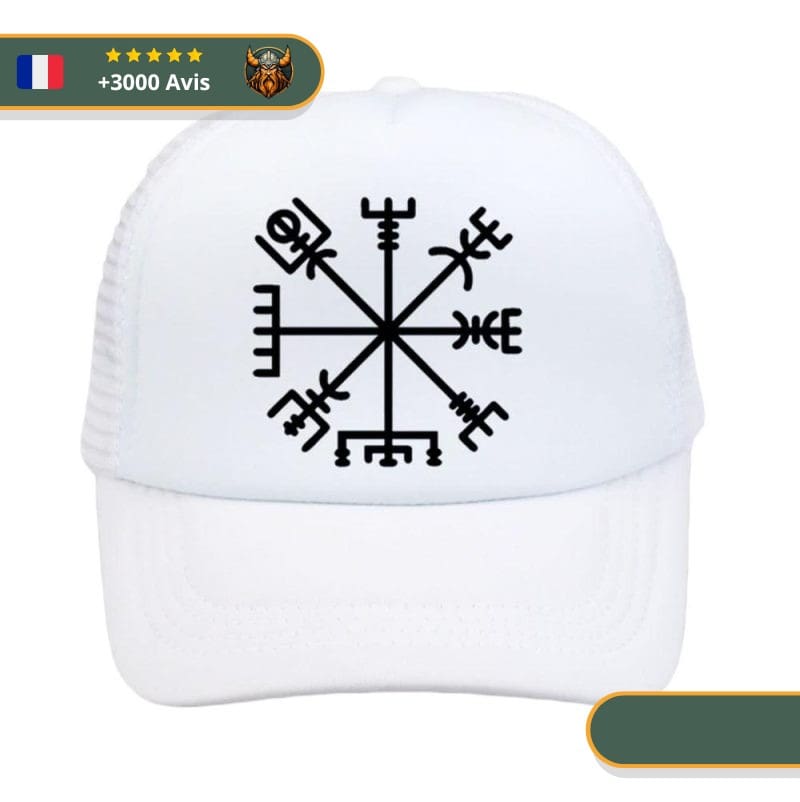Casquette Boussole Nordique | Blanc – Image 2