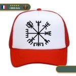 Casquette Boussole Nordique | Rouge et Blanc