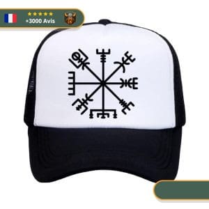 Casquette Boussole Nordique | Noir et Blanc