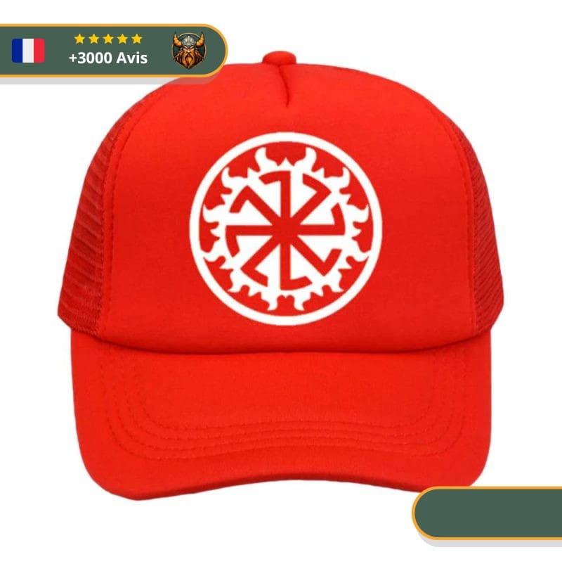 Casquette Scandinave | Rouge et Blanc
