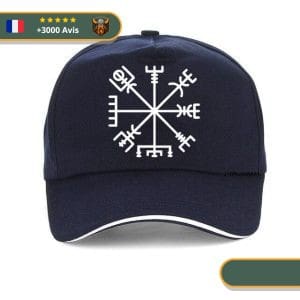 Casquette Boussole Viking | Bleu et Blanc