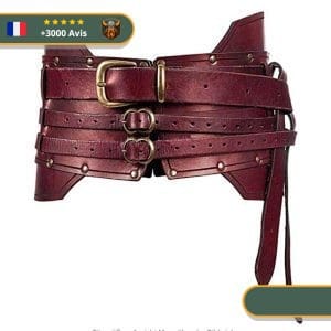 Ceinture Viking Historique rouge