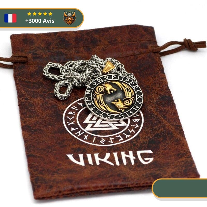 Collier Viking Geri et Freki – Image 2