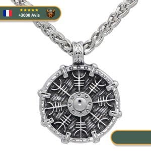 Collier Viking Bouclier Vegvisir
