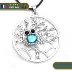 Collier Viking Chouette d'Yggdrasil