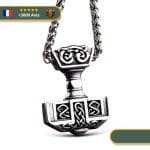 Collier Viking Marteau Forgé
