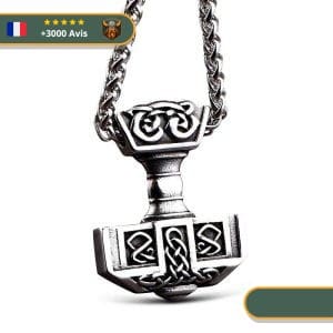 Collier Viking Marteau Forgé