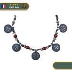 Collier Viking Perles de Pierre du Dragon