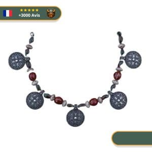Collier Viking Perles de Pierre du Dragon