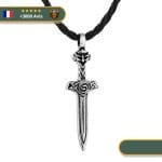 Collier Viking Épée de Hvitserk Argent