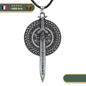 Collier Viking Vegvisir du Combattant
