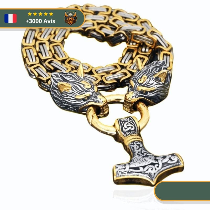 Collier Thor Tête De Loup | Argent