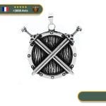 Collier Épée Bouclier | Argent