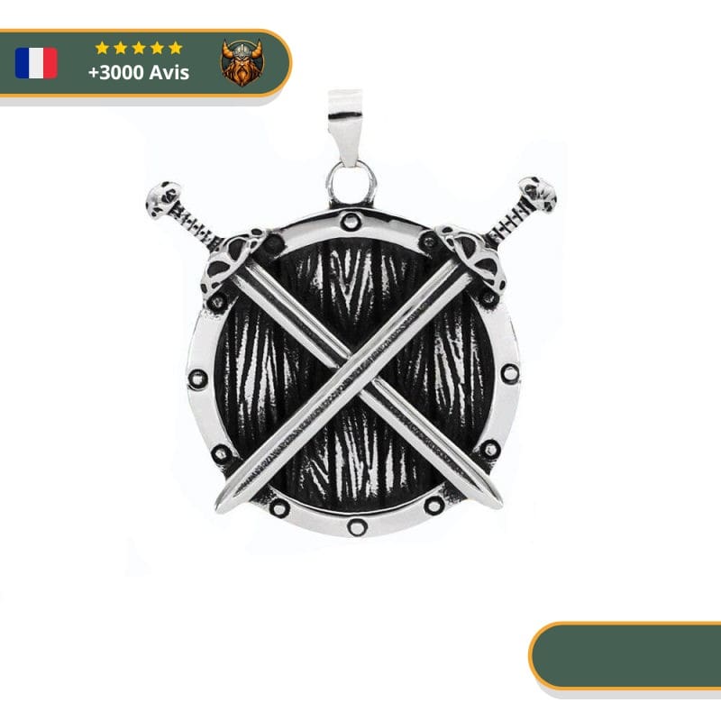 Collier Épée Bouclier | Argent
