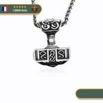 Collier Pendentif Marteau De Thor | Argent
