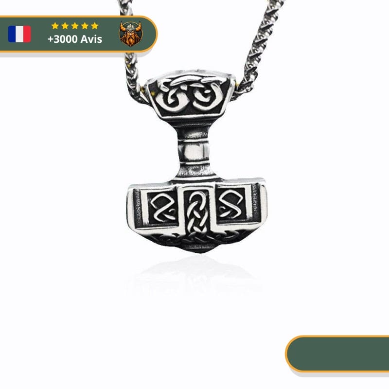 Collier Pendentif Marteau De Thor | Argent